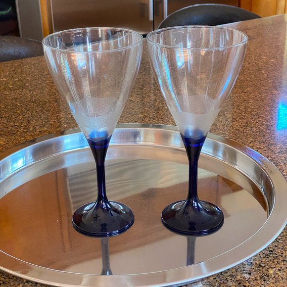 Set 2 Tupperware Wine Sheerly Elegant Stemware - Picture 1 of 6